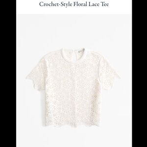 A&F Crochet Floral Top